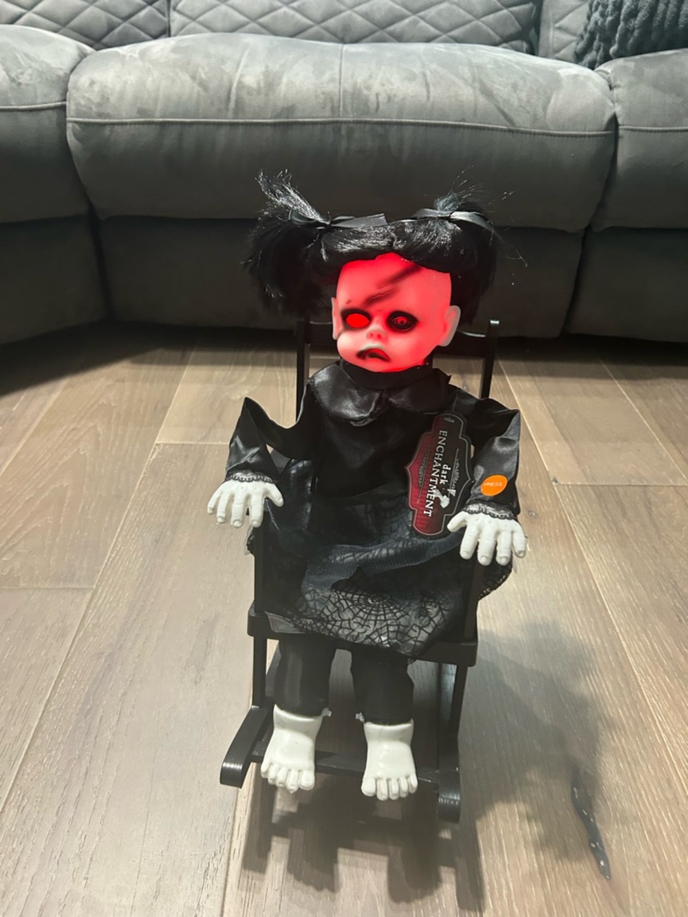 Dark enchantment LED animated Haunted doll. NWT